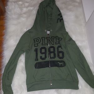 Pink navy green jacket